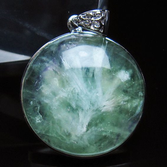 エンジェルフェザー フローライト ペンダント [T21-4565]