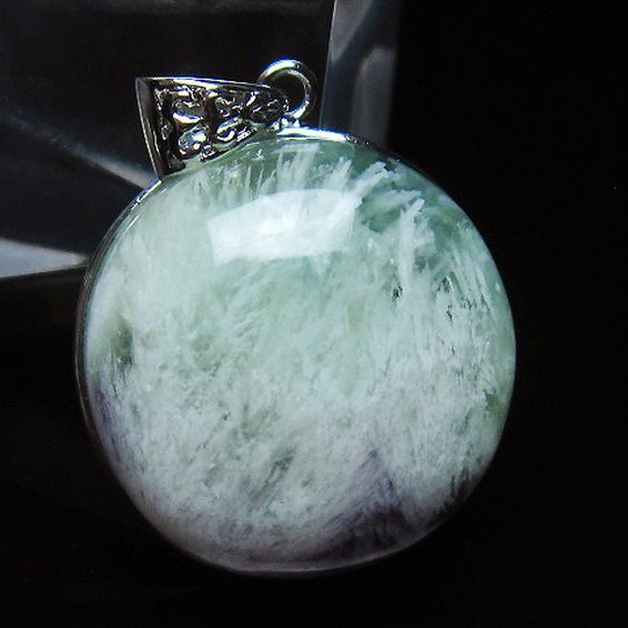 エンジェルフェザー フローライト ペンダント [T21-4575]