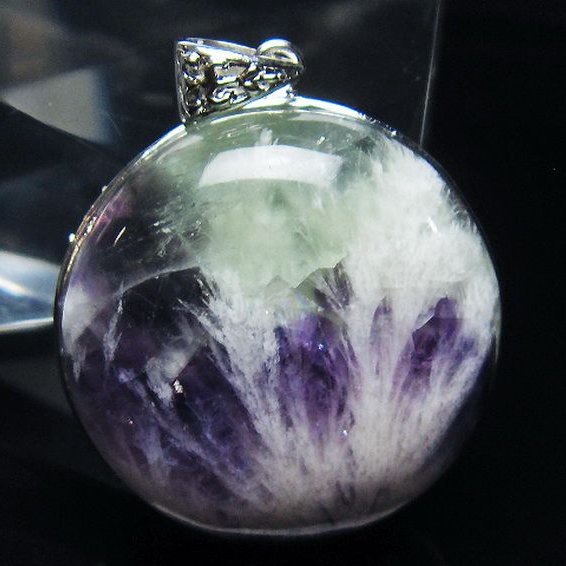 エンジェルフェザー フローライト ペンダント [T21-4647]