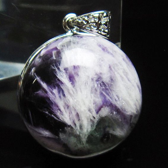 エンジェルフェザー フローライト ペンダント [T21-4653]