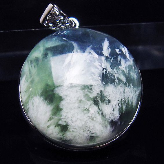 エンジェルフェザー フローライト ペンダント [T21-4657]