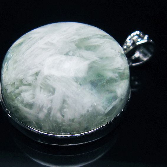 エンジェルフェザー フローライト ペンダント [T21-4663]