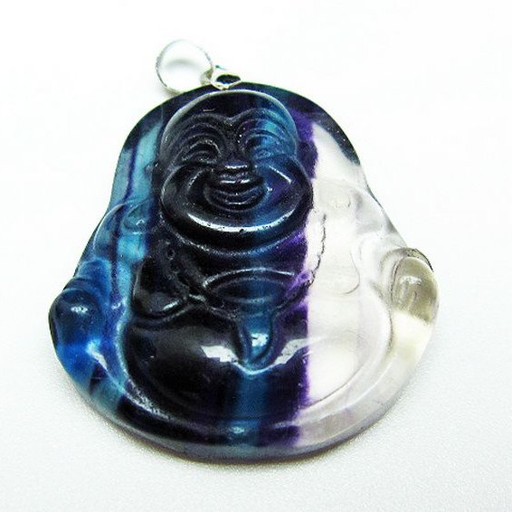 フローライト 布袋様 ペンダント [T211-5173]