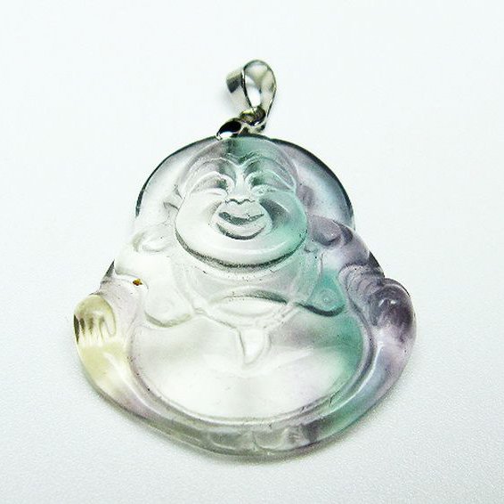 フローライト 布袋様 ペンダント [T211-5349]