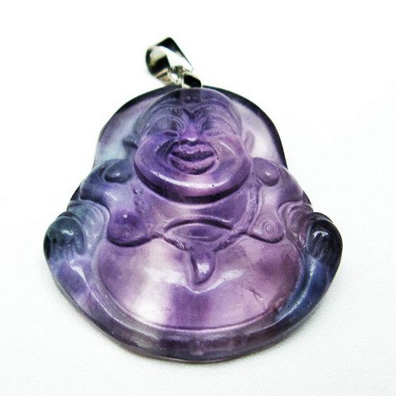 フローライト 布袋様 ペンダント [T211-5457]