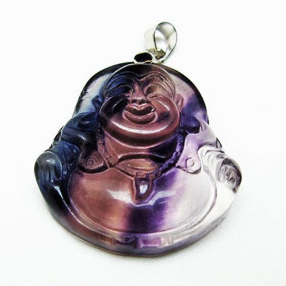 フローライト 布袋様 ペンダント [T211-5480]