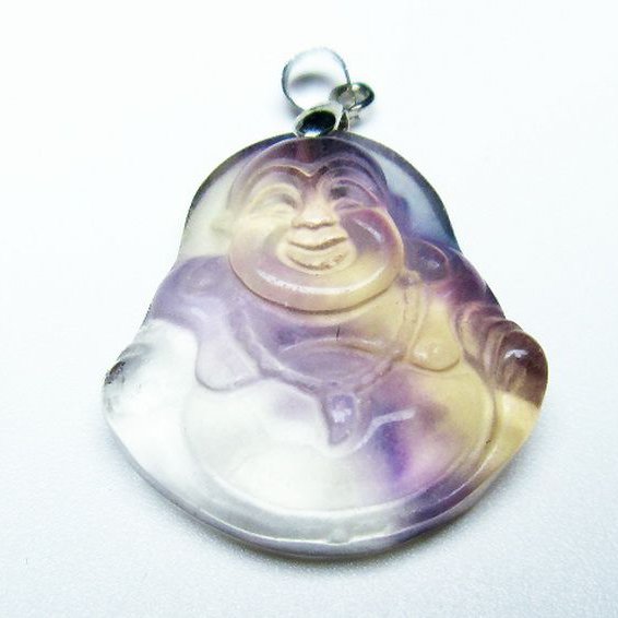 フローライト 布袋様 ペンダント [T211-5642]