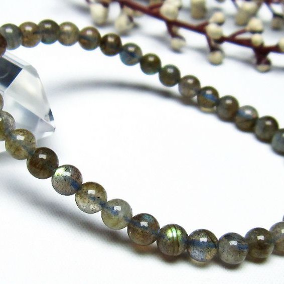 ラブラドライト ブレスレット 5mm [T219-5083]