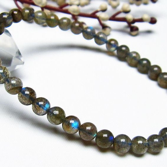 ラブラドライト ブレスレット 5mm [t219-5147]