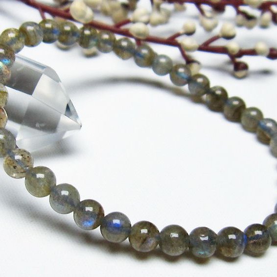 ラブラドライト ブレスレット 5mm [T219-5149]
