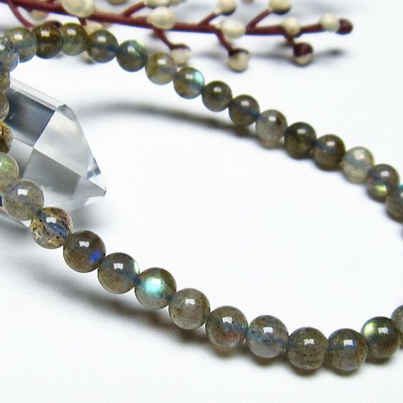 ラブラドライト ブレスレット 5mm [T219-5152]