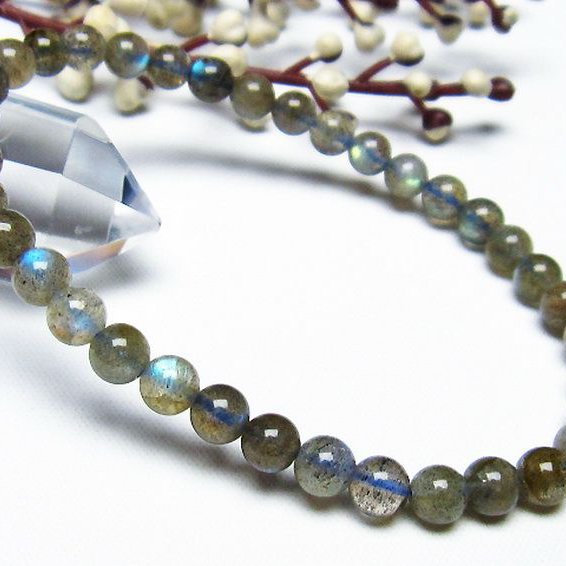 ラブラドライト ブレスレット 5mm [T219-5168]