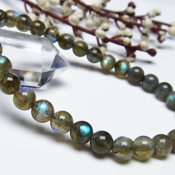 ラブラドライト ブレスレット 6mm [T219-5210]