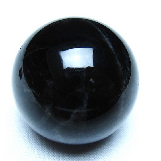 モリオン 純天然 黒水晶 丸玉 35mm [t220-10006]