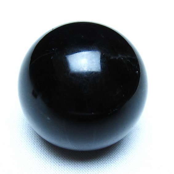 モリオン 純天然 黒水晶 丸玉 35mm [t220-10023]