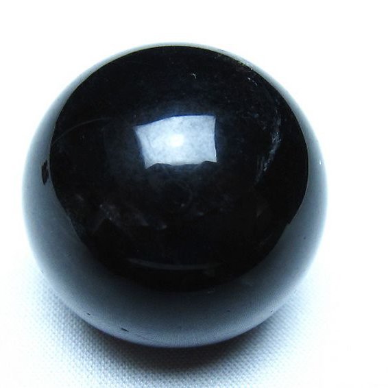 モリオン 純天然 黒水晶 丸玉 35mm [t220-10025]