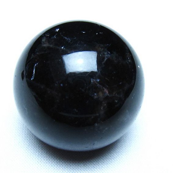 モリオン 純天然 黒水晶 丸玉 35mm [t220-10026]