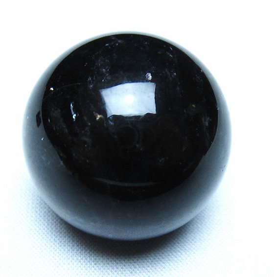 モリオン 純天然 黒水晶 丸玉 33mm [t220-10027]