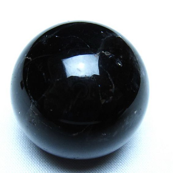 モリオン 純天然 黒水晶 丸玉 35mm [t220-10126]