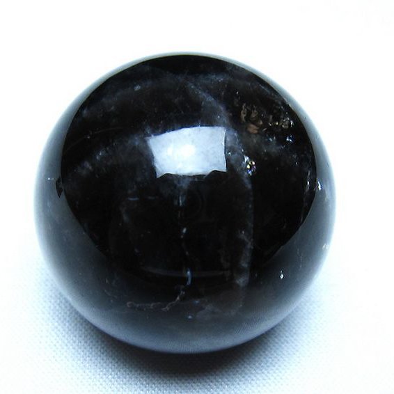 モリオン 純天然 黒水晶 丸玉 36mm [t220-10142]