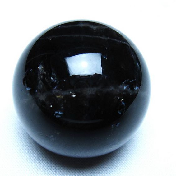 モリオン 純天然 黒水晶 丸玉 36mm [t220-10173]
