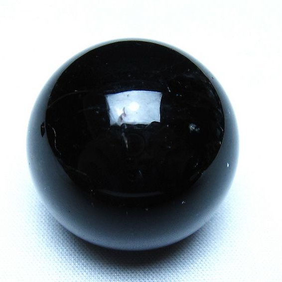 モリオン 純天然 黒水晶 丸玉 35mm [t220-10245]