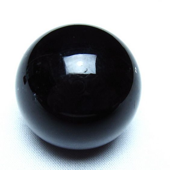 モリオン 純天然 黒水晶 丸玉 36mm [t220-10257]