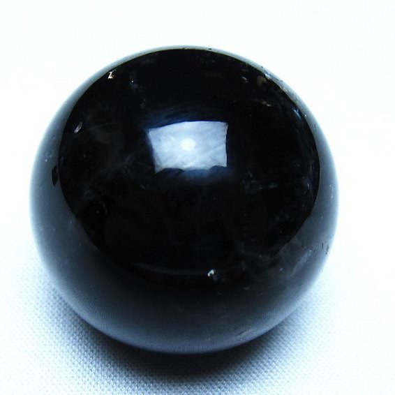 モリオン 純天然 黒水晶 丸玉 35mm [t220-10342]
