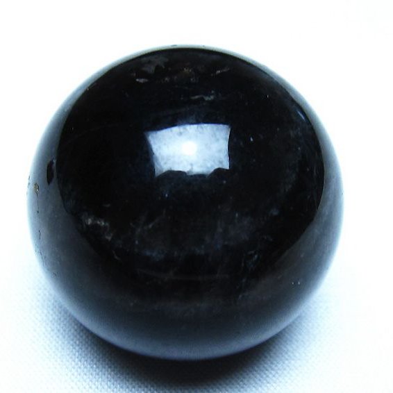 モリオン 純天然 黒水晶 丸玉 35mm [t220-10344]