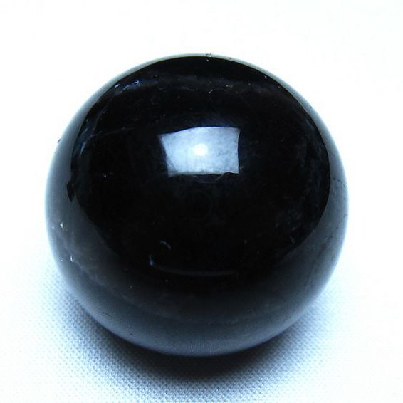 モリオン 純天然 黒水晶 丸玉 35mm [t220-10422]