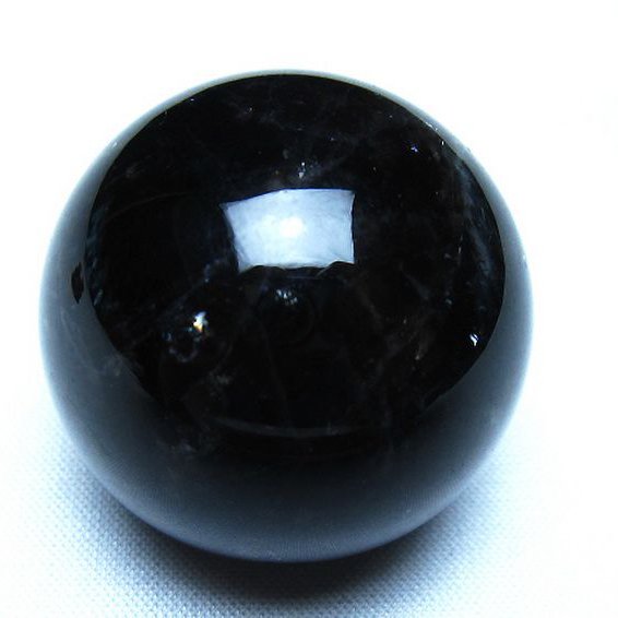 モリオン 純天然 黒水晶 丸玉 35mm [t220-10436]
