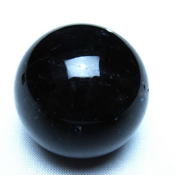 モリオン 純天然 黒水晶 丸玉 34mm [t220-10482]