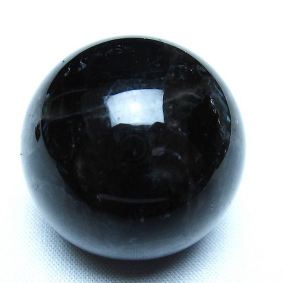 モリオン 純天然 黒水晶 丸玉 34mm [t220-9935]