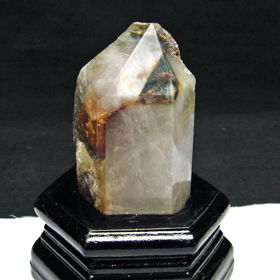 ガーデンクォーツ（庭園水晶） 六角柱[T222-2124]