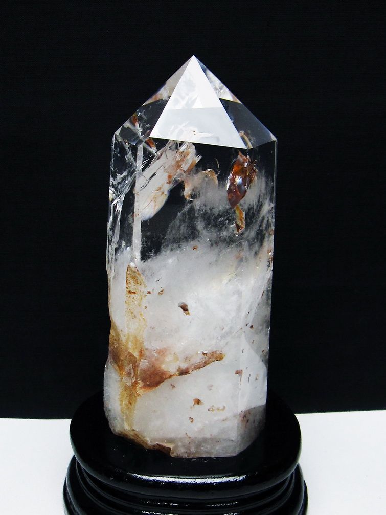 虹入り ヒマラヤ水晶 六角柱[T222-2525]