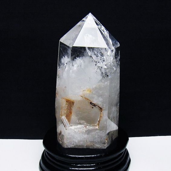 虹入り ヒマラヤ水晶 六角柱[T222-2526]