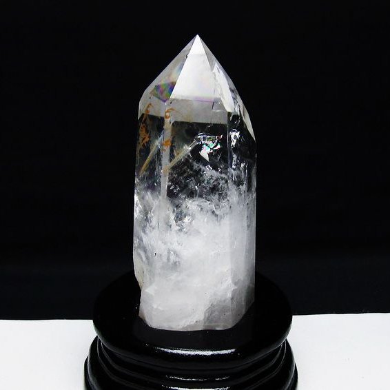 虹入り ヒマラヤ水晶 六角柱[T222-2546]