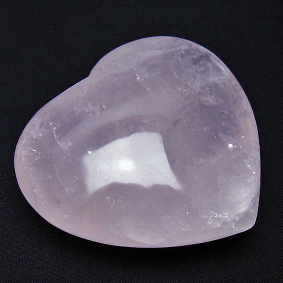 ローズクォーツハート 置物[T225-8522]