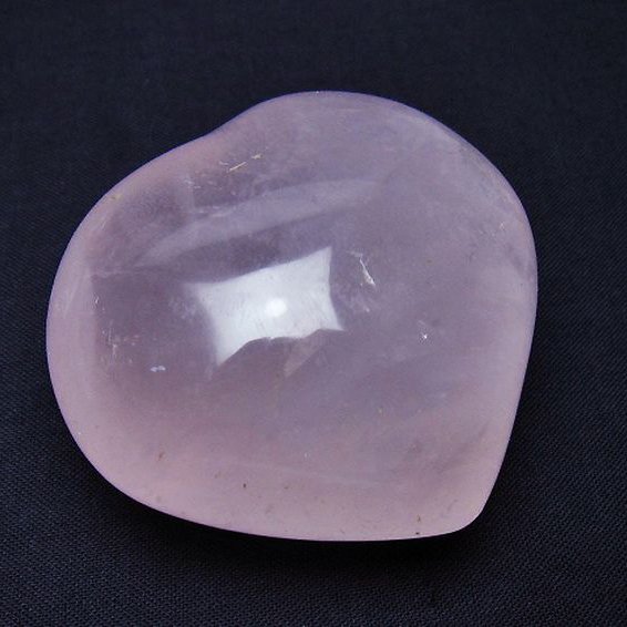 ローズクォーツハート 置物[T225-8539]