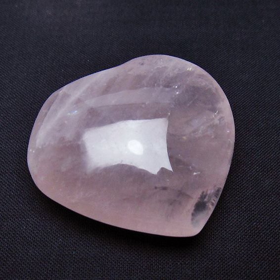 ローズクォーツハート 置物[T225-8555]