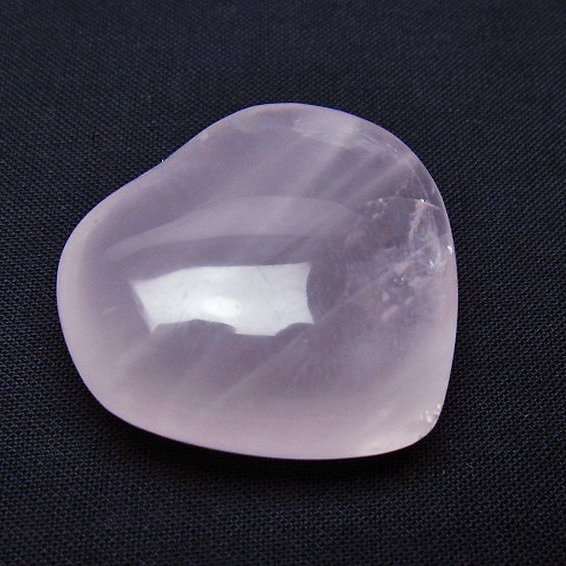 ローズクォーツハート 置物[T225-8564]