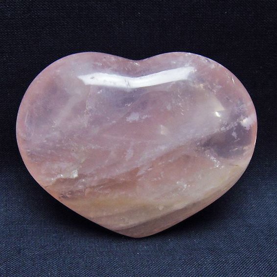 ローズクォーツハート 置物 [t225-8616]