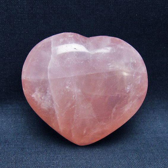 ローズクォーツハート 置物 [t225-8638]
