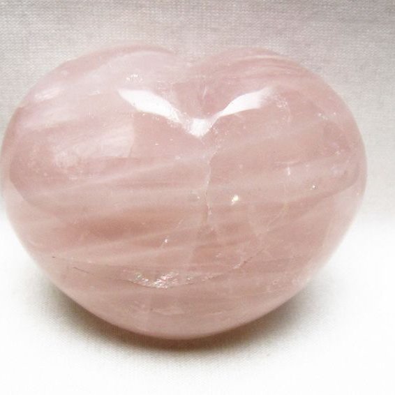 ローズクォーツハート 置物 [t225-8712]