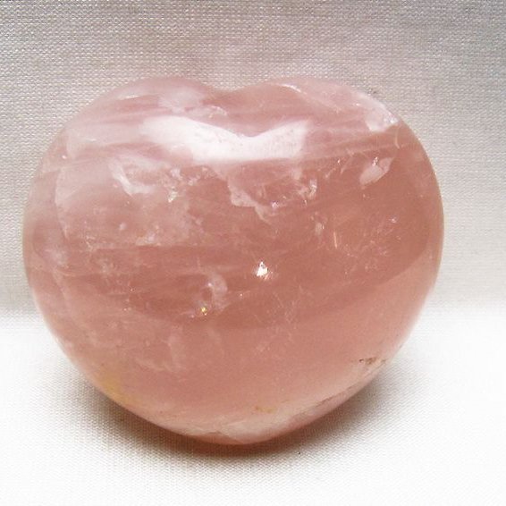 ローズクォーツハート 置物 [t225-8756]