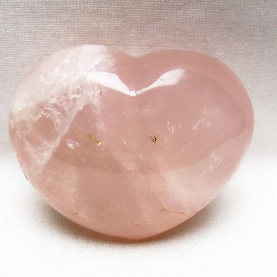 ローズクォーツハート 置物 [t225-8800]