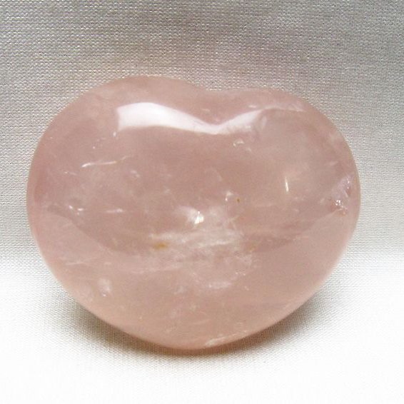 ローズクォーツハート 置物 [t225-8814]