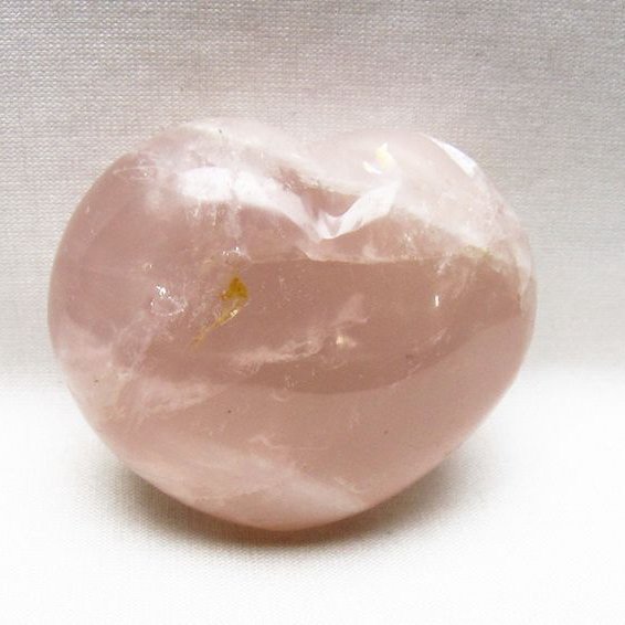 ローズクォーツハート 置物 [t225-8823]