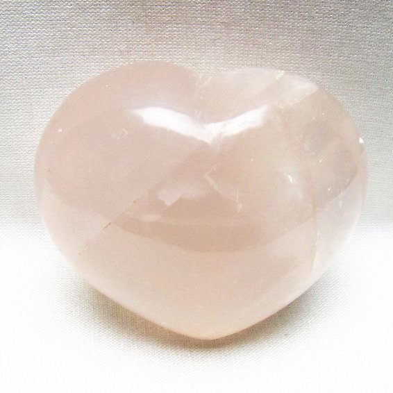 ローズクォーツハート 置物 [t225-8836]