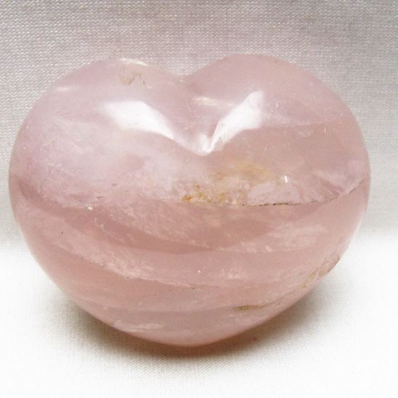 ローズクォーツハート 置物 [t225-8855]